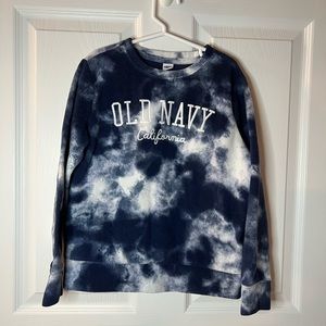 Old Navy Blue TieDye Girls Sweater M8